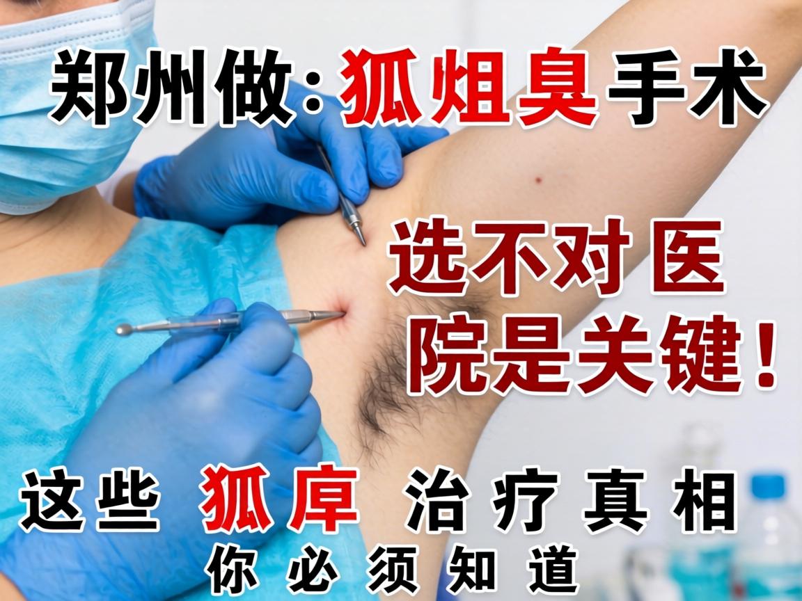 郑州做狐臭手术,选对医院是关键!这些狐臭治疗真相你必须知道 郑州做狐臭手术,选对医院是关键!这些狐臭治疗真相你必须知道