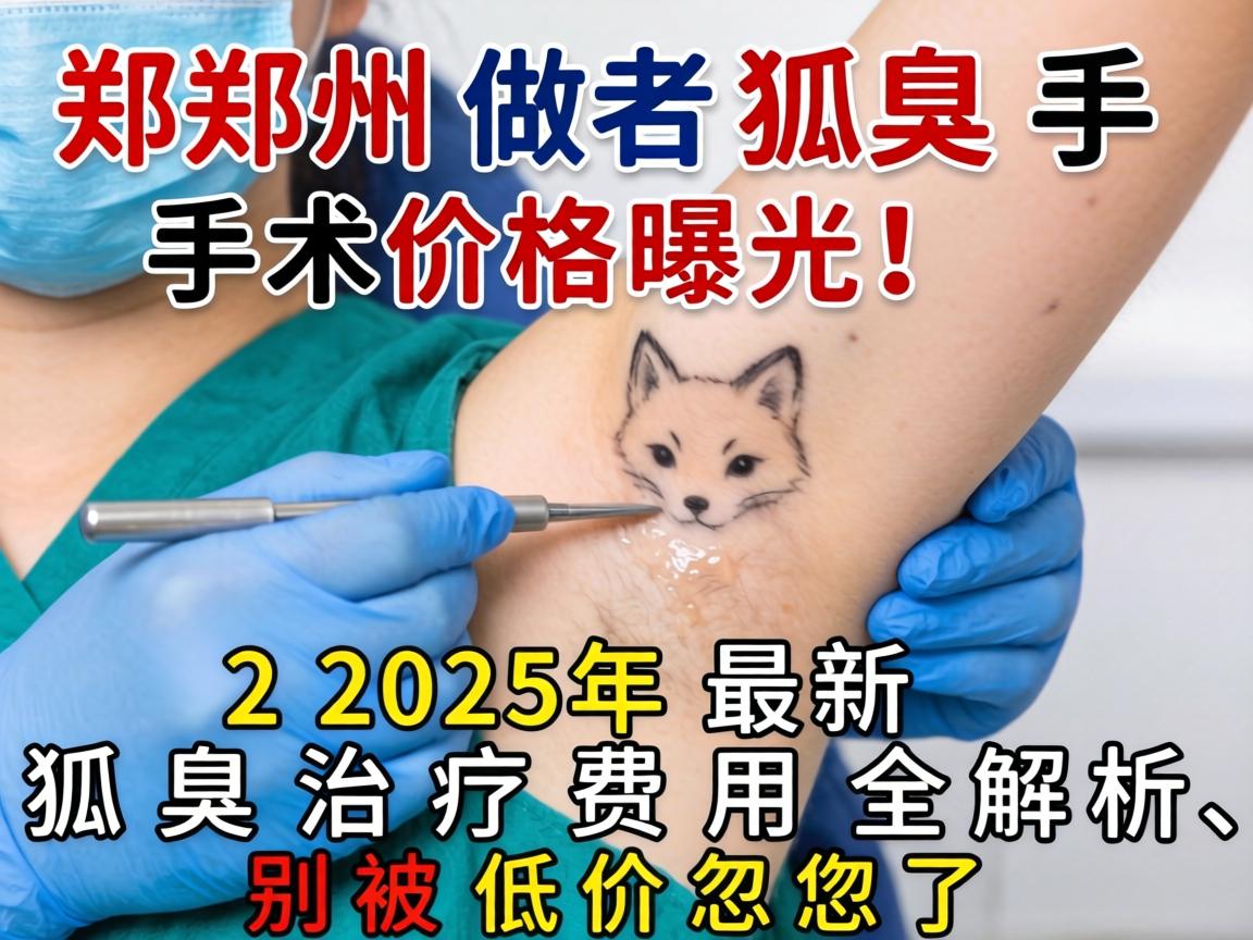 郑州做狐臭手术价格曝光！2025年最新狐臭治疗费用全解析，别被低价忽悠了