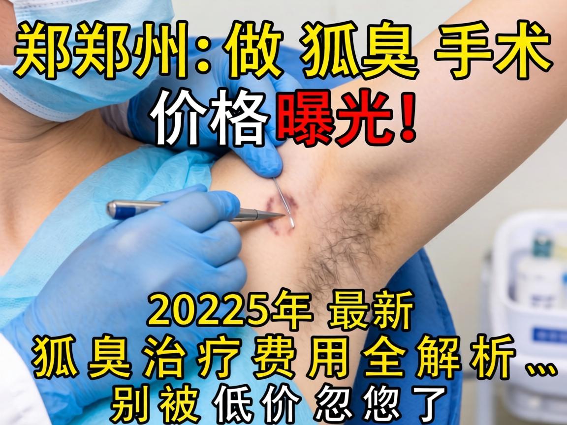 郑州做狐臭手术价格曝光！2025年最新狐臭治疗费用全解析，别被低价忽悠了