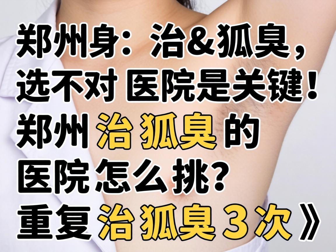 郑州治狐臭,选对医院是关键!郑州治狐臭的医院怎么挑?重复治狐臭3次) 郑州治狐臭,选对医院是关键!郑州治狐臭的医院怎么挑?重复治狐臭3次)