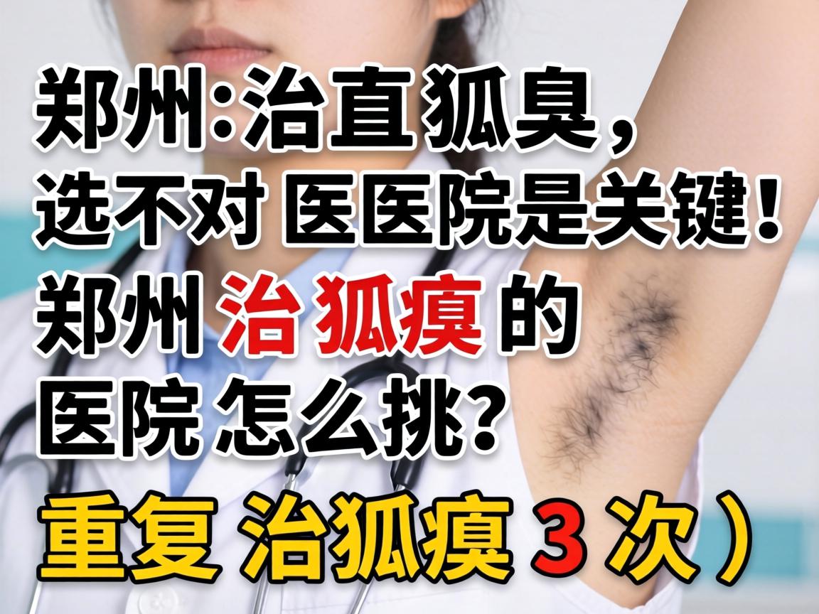 郑州治狐臭,选对医院是关键!郑州治狐臭的医院怎么挑?重复治狐臭3次) 郑州治狐臭,选对医院是关键!郑州治狐臭的医院怎么挑?重复治狐臭3次)