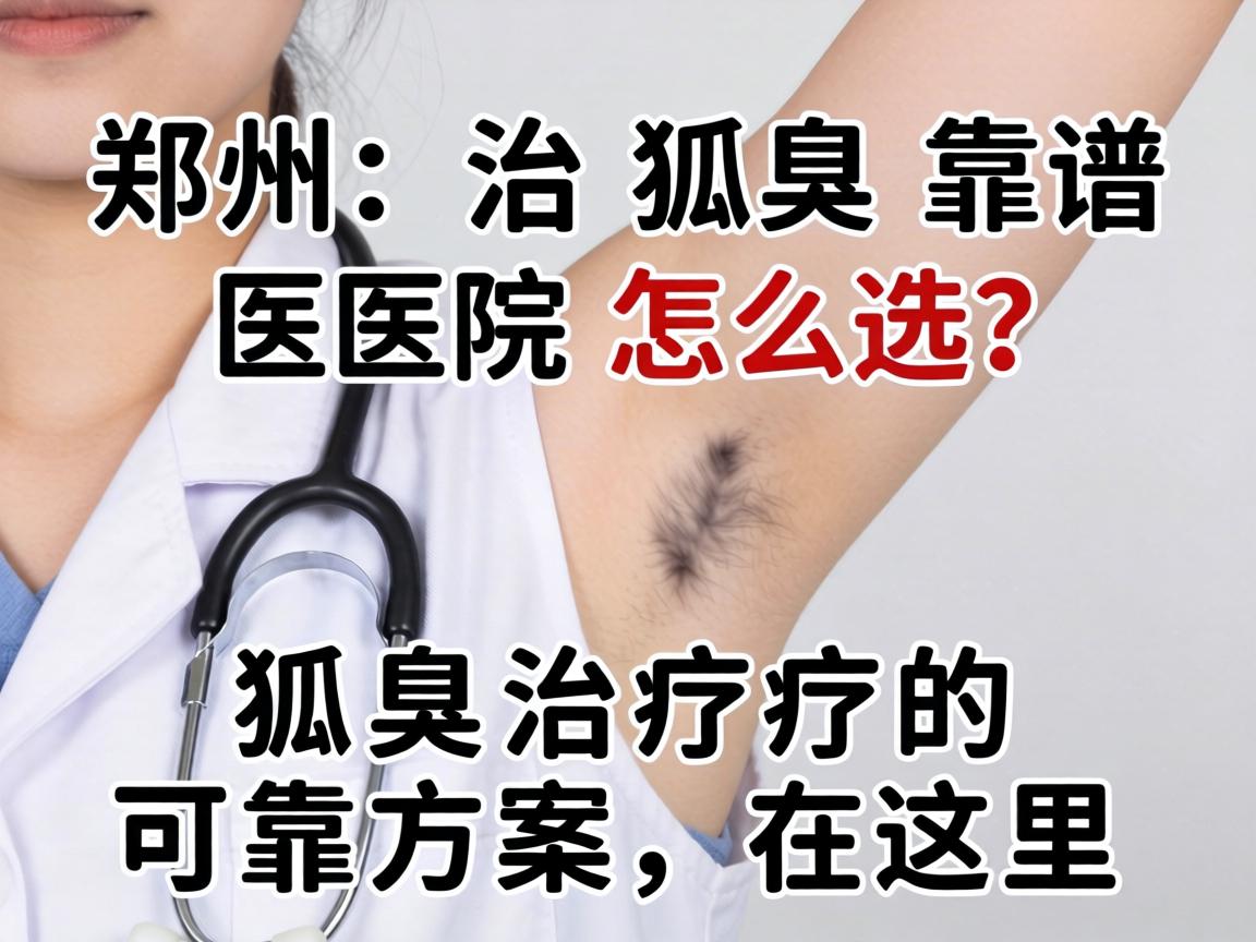 郑州治狐臭靠谱医院怎么选？狐臭治疗的可靠方案在这里