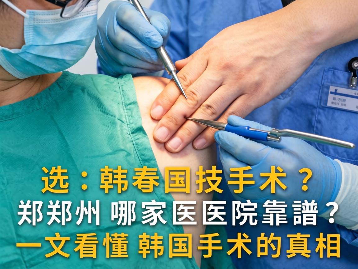 腋臭手术选韩国技术？郑州哪家医院靠谱？一文看懂韩国手术的真相