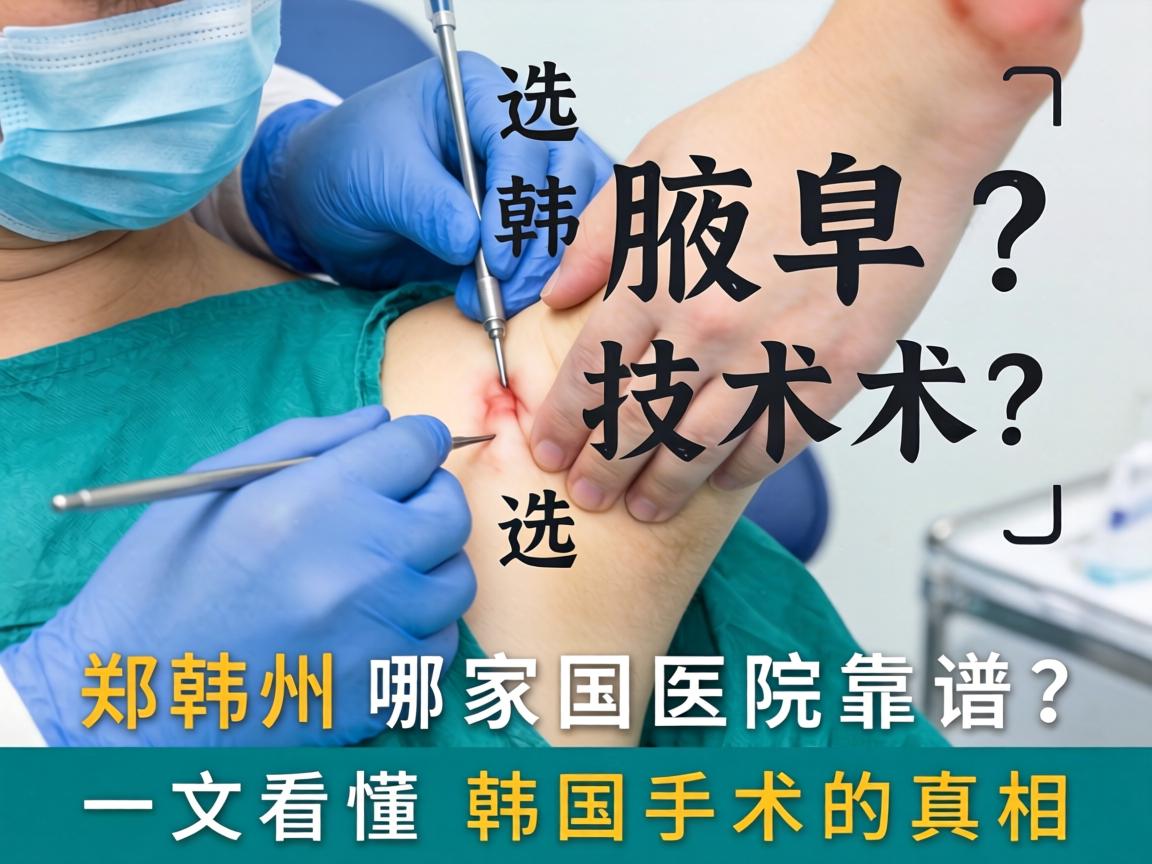 腋臭手术选韩国技术？郑州哪家医院靠谱？一文看懂韩国手术的真相