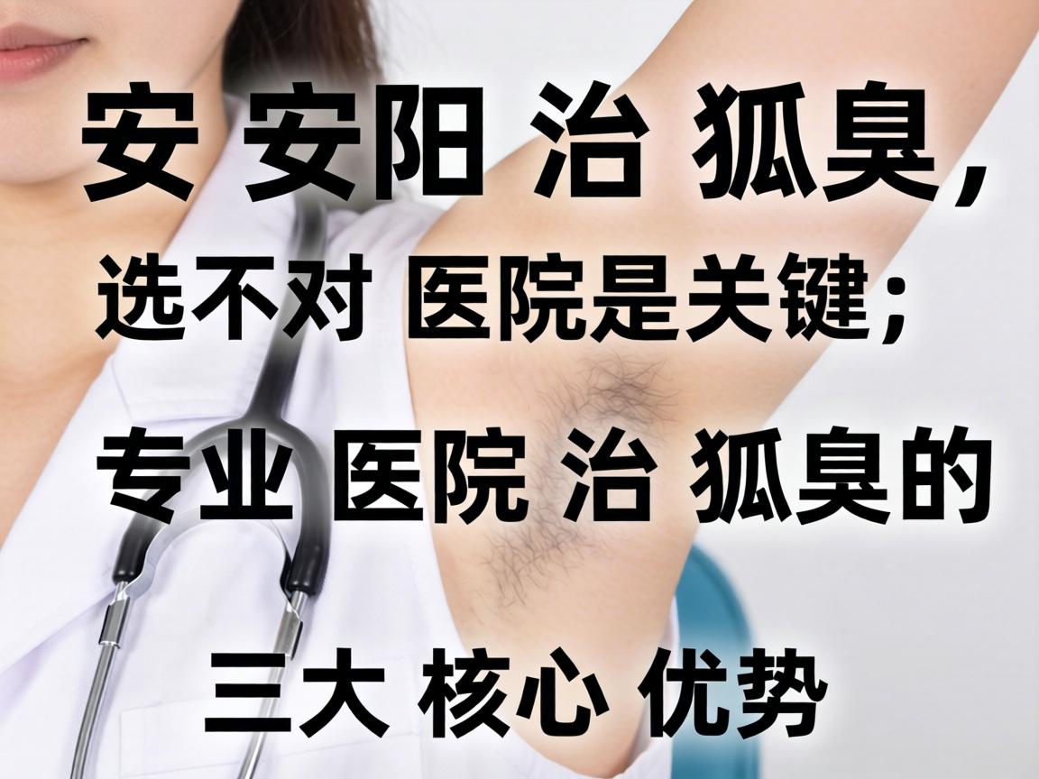 安阳治狐臭,选对医院是关键,专业医院治狐臭的三大核心优势 安阳治狐臭,选对医院是关键,专业医院治狐臭的三大核心优势