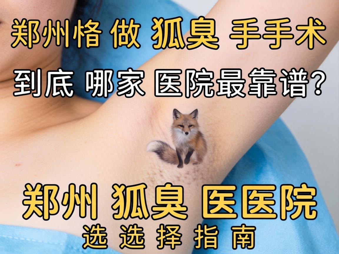 郑州做狐臭手术，到底哪家医院最靠谱？郑州狐臭医院选择指南