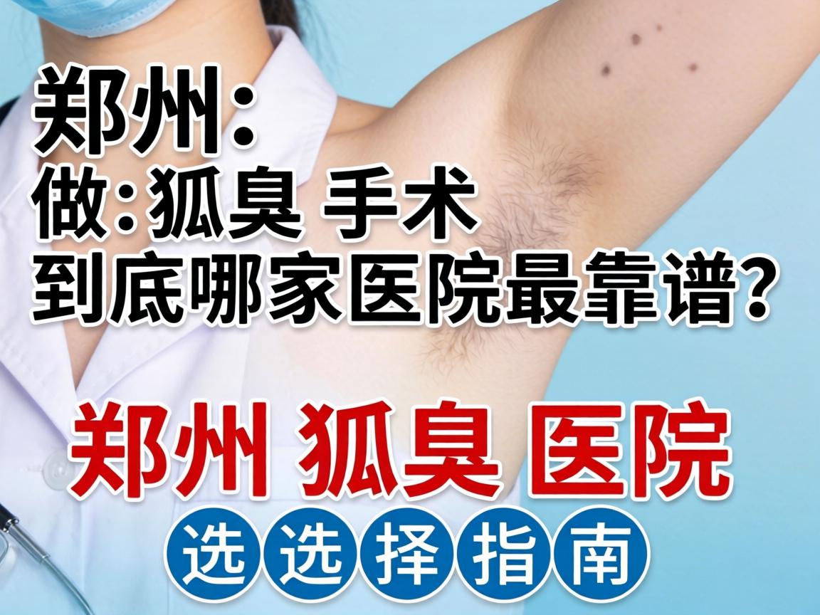 郑州做狐臭手术，到底哪家医院最靠谱？郑州狐臭医院选择指南