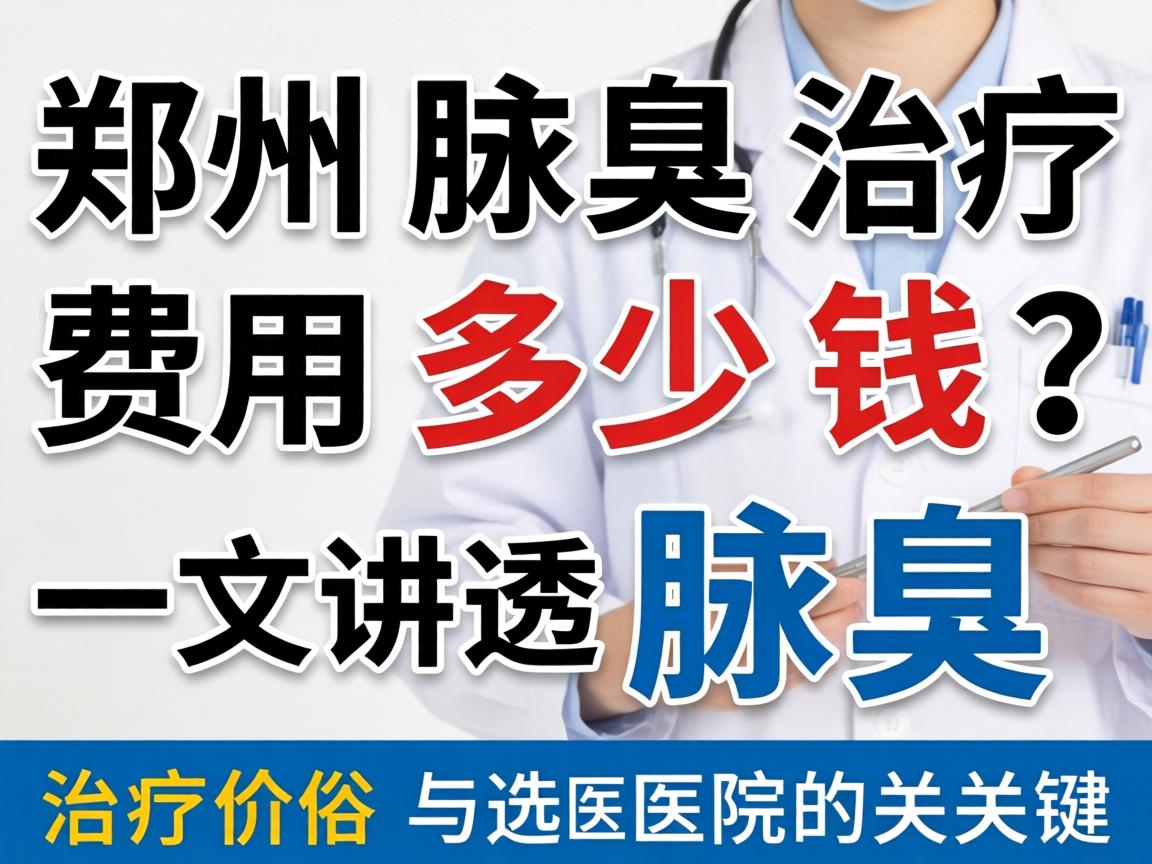 郑州腋臭治疗费用多少钱？一文讲透腋臭治疗价格与选医院的关键