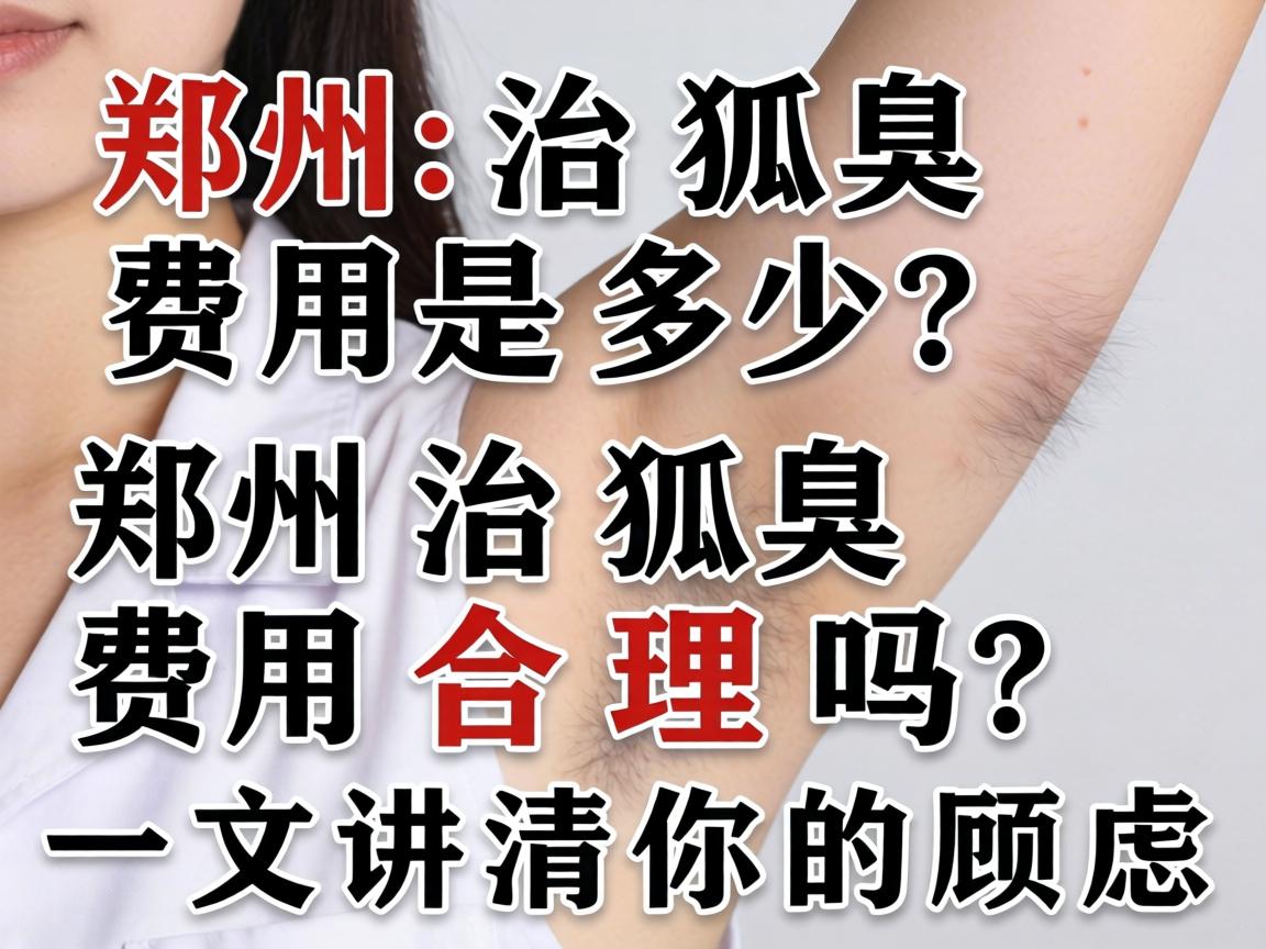 郑州治狐臭费用是多少？郑州治狐臭费用合理吗？一文讲清你的顾虑