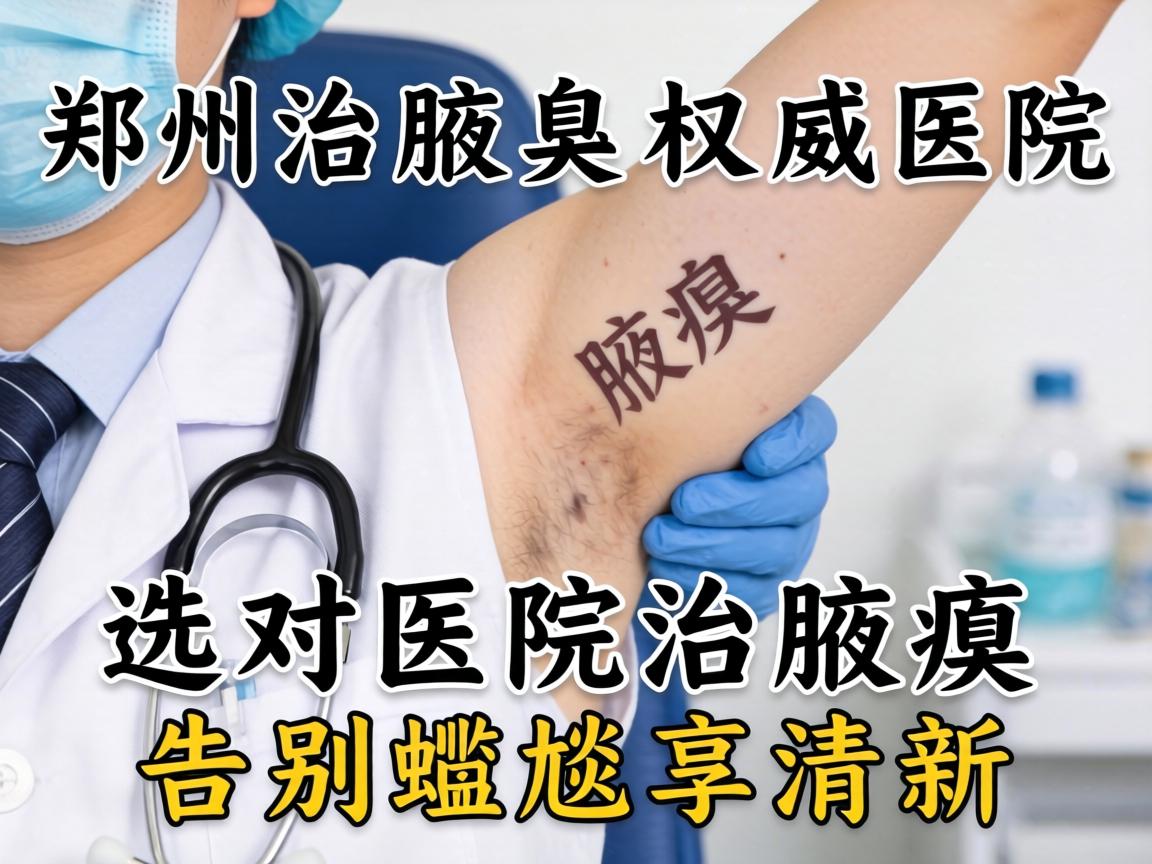 郑州治腋臭权威医院，选对医院治腋臭，告别尴尬享清新