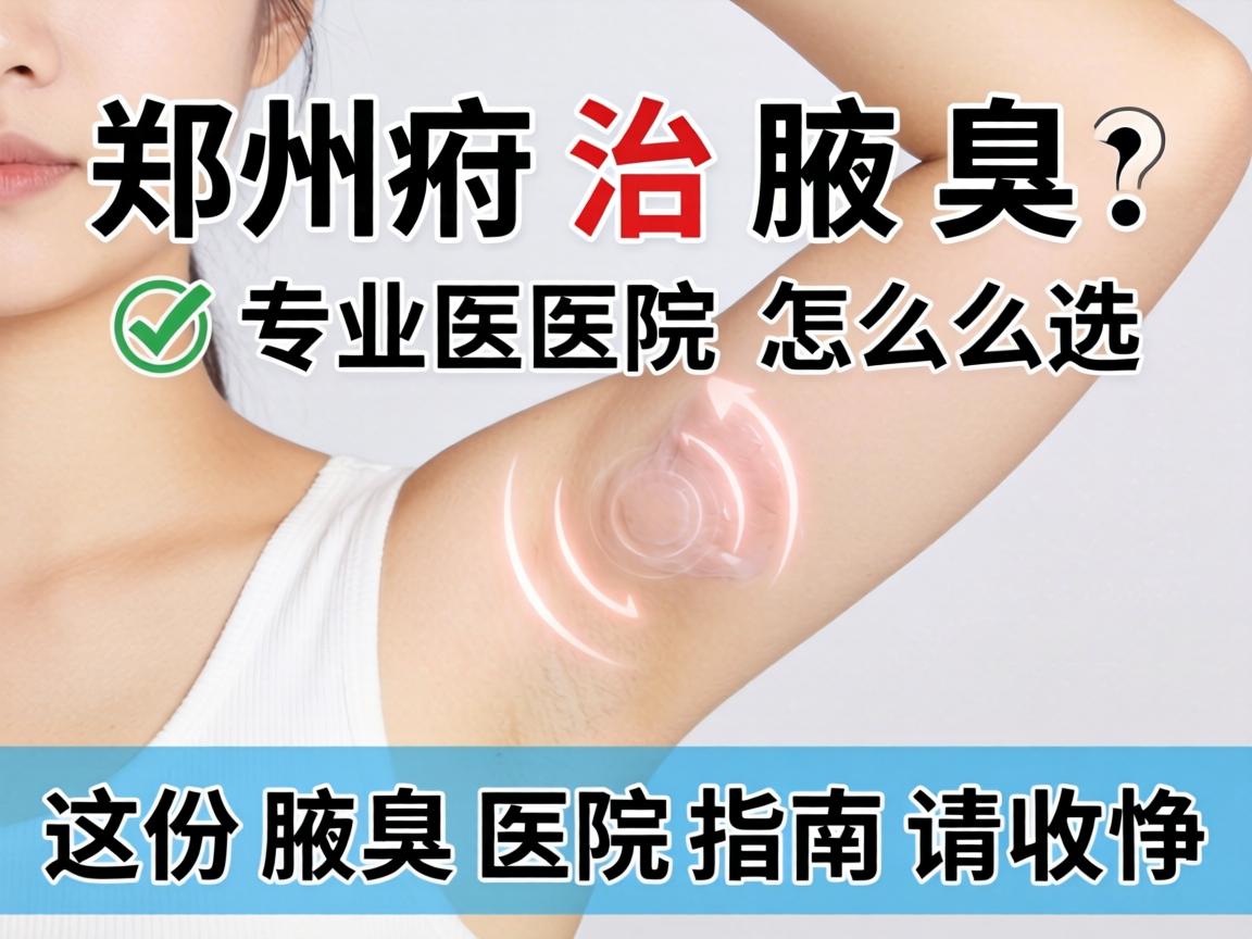 郑州治腋臭,专业医院怎么选?这份腋臭医院指南请收好 郑州治腋臭,专业医院怎么选?这份腋臭医院指南请收好