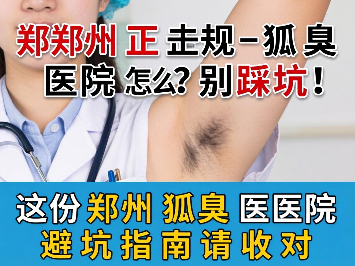 郑州正规狐臭医院怎么选？别踩坑！这份郑州狐臭医院避坑指南请收好