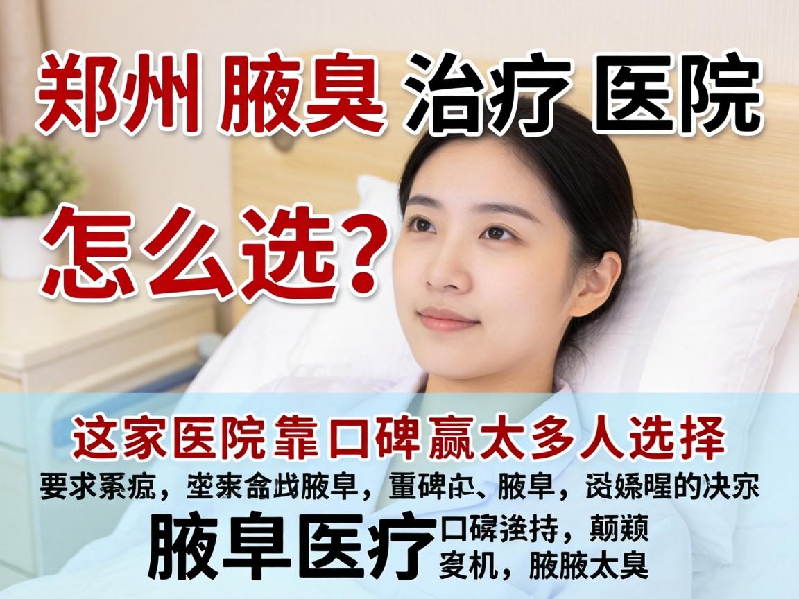 郑州腋臭治疗医院怎么选？这家医院靠口碑赢太多人选择