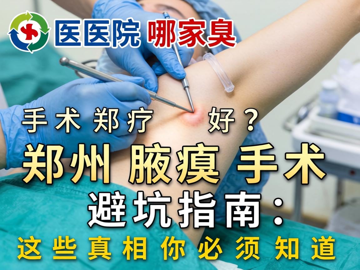 郑州腋臭手术医院哪家好？郑州腋臭手术避坑指南，这些真相你必须知道