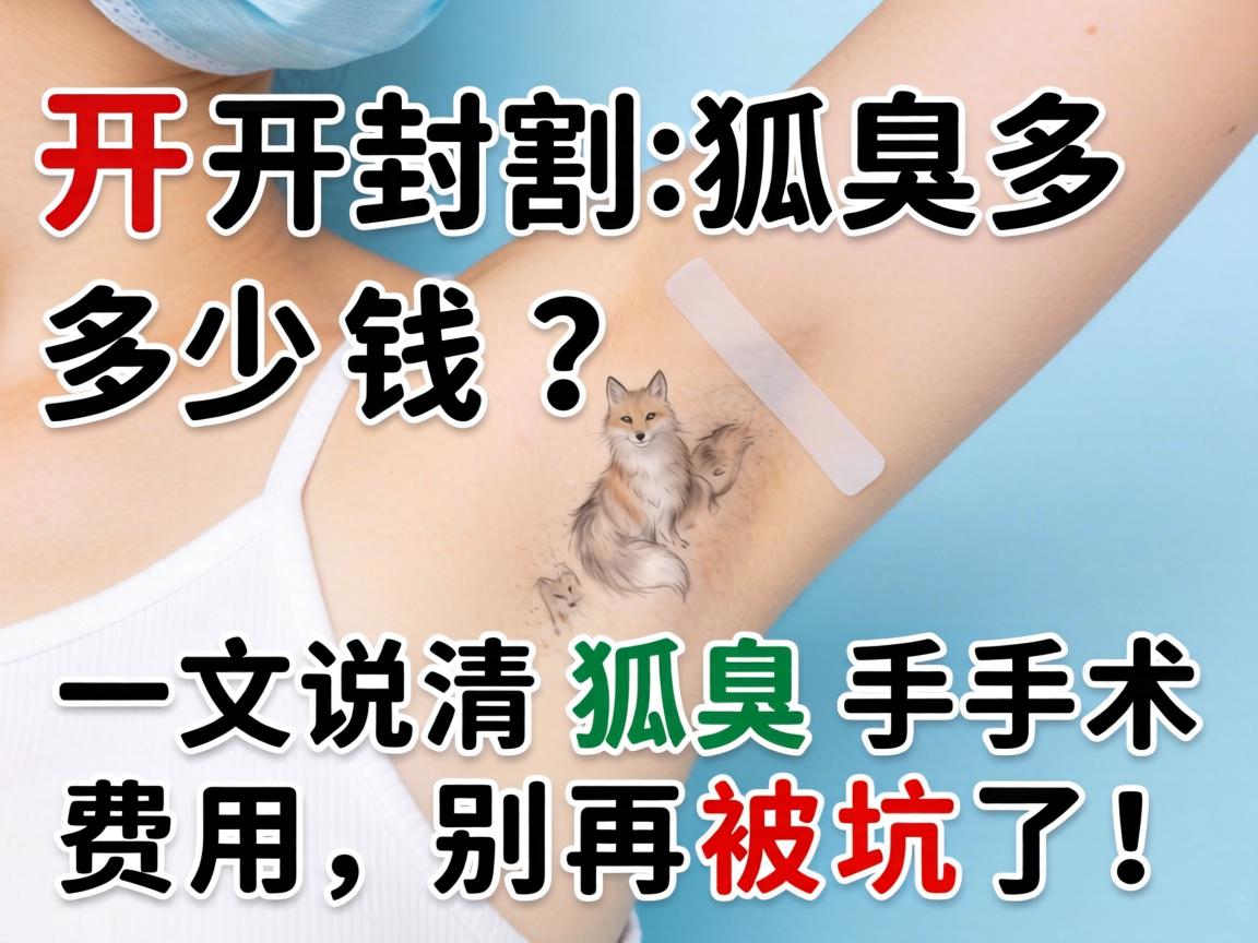 开封割狐臭多少钱？一文说清狐臭手术费用，别再被坑了！
