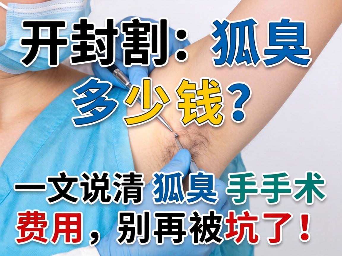 开封割狐臭多少钱？一文说清狐臭手术费用，别再被坑了！
