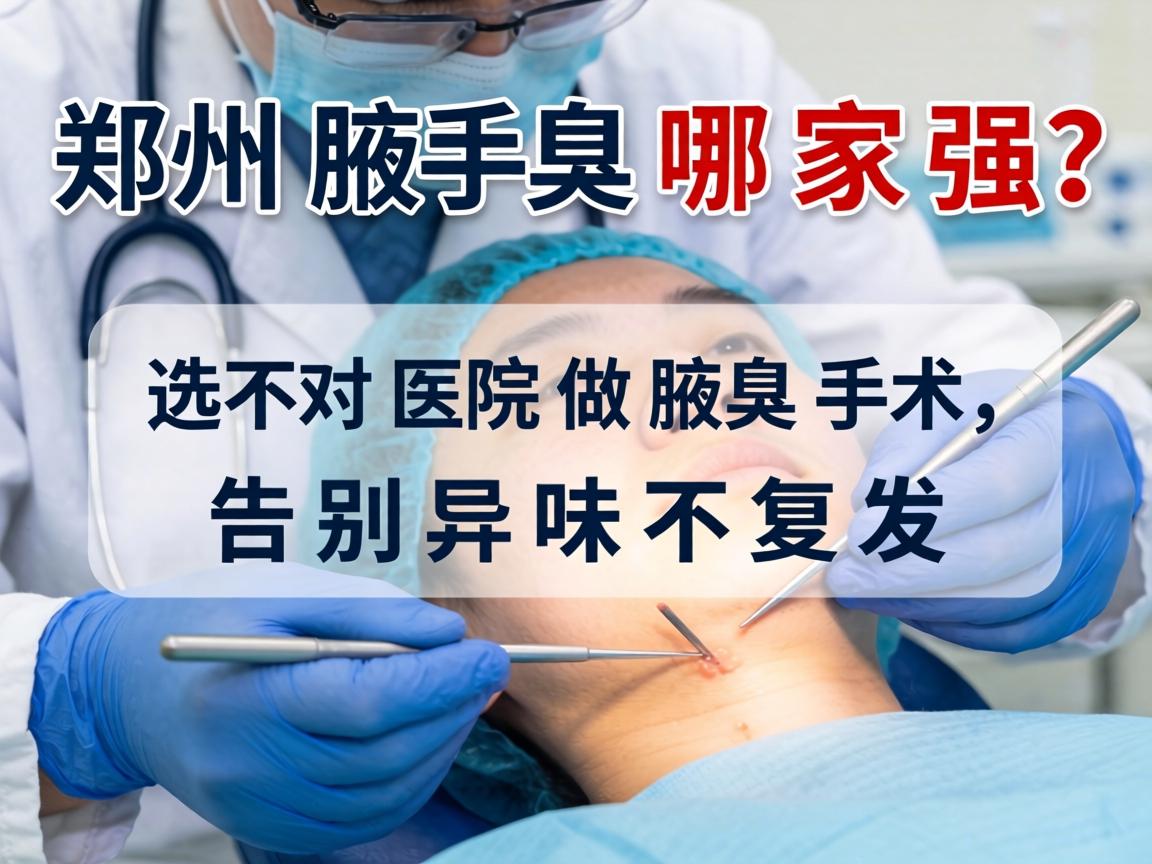 郑州腋臭手术哪家强?选对医院做腋臭手术,告别异味不复发 郑州腋臭手术哪家强?选对医院做腋臭手术,告别异味不复发