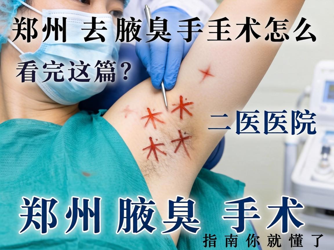 郑州去腋臭手术医院怎么选？看完这篇郑州腋臭手术指南你就懂了