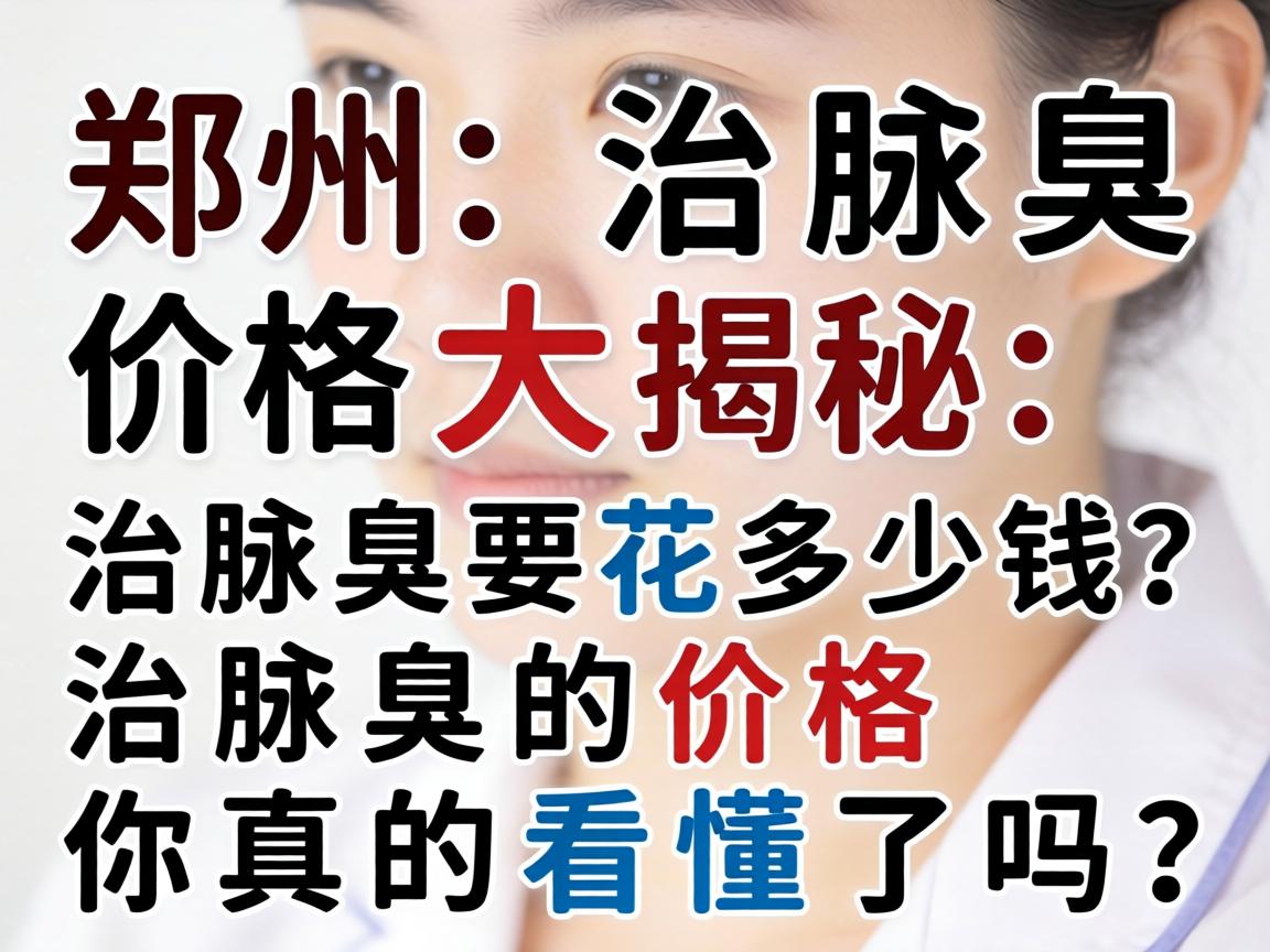 郑州治腋臭价格大揭秘，治腋臭要花多少钱？治腋臭的价格你真的看懂了吗？