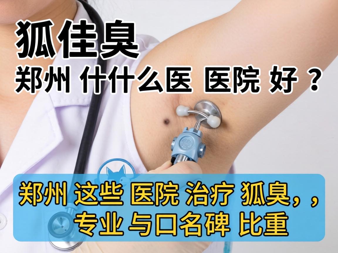 狐臭郑州什么医院好？郑州这些医院治疗狐臭，专业与口碑并重