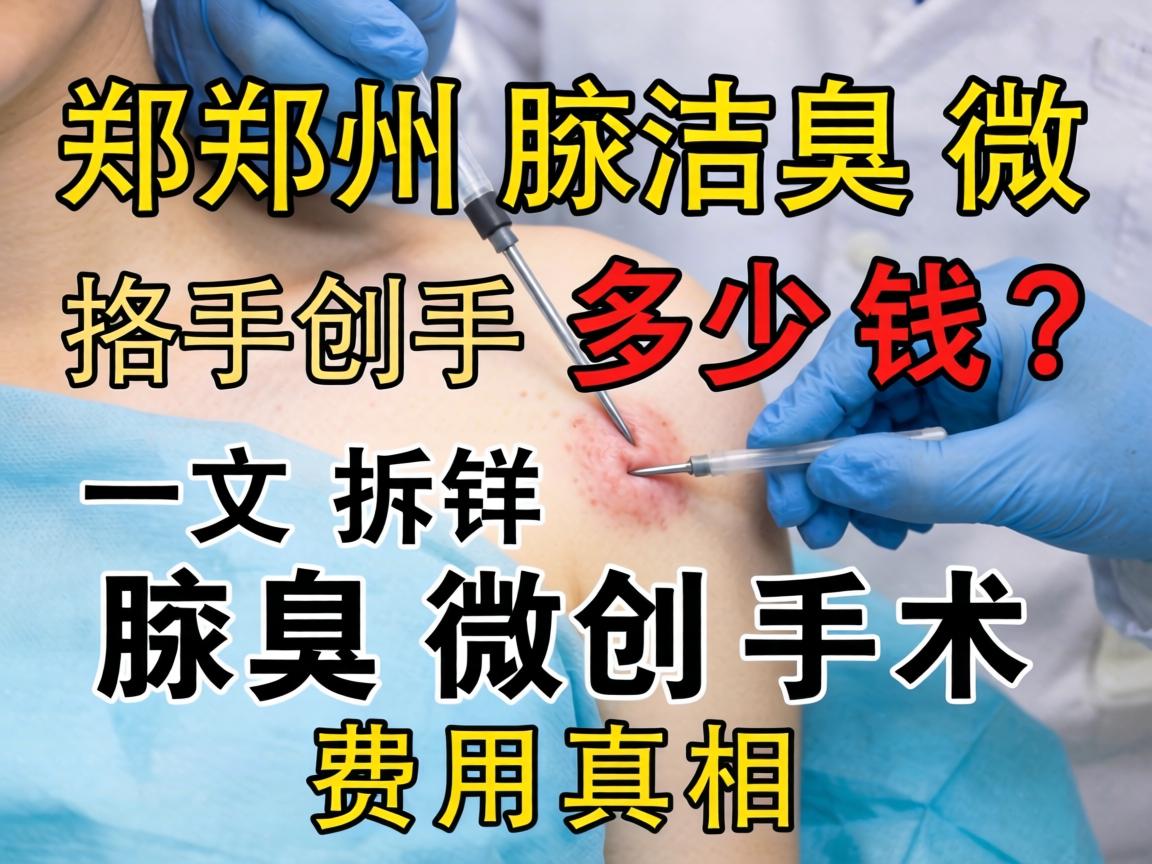 郑州腋臭微创手术多少钱?一文拆解腋臭微创手术费用真相 郑州腋臭微创手术多少钱?一文拆解腋臭微创手术费用真相