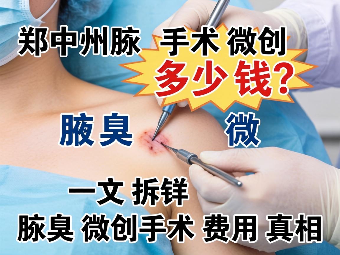 郑州腋臭微创手术多少钱?一文拆解腋臭微创手术费用真相 郑州腋臭微创手术多少钱?一文拆解腋臭微创手术费用真相