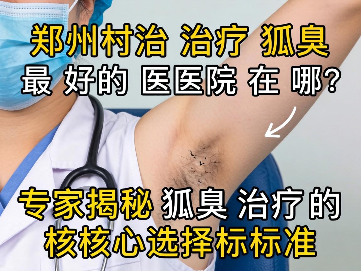 郑州治疗狐臭最好的医院在哪?专家揭秘狐臭治疗的核心选择标准 郑州治疗狐臭最好的医院在哪?专家揭秘狐臭治疗的核心选择标准
