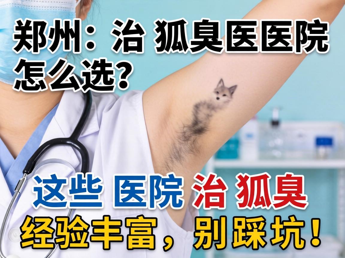 郑州治狐臭医院怎么选？这些医院治狐臭经验丰富，别踩坑！