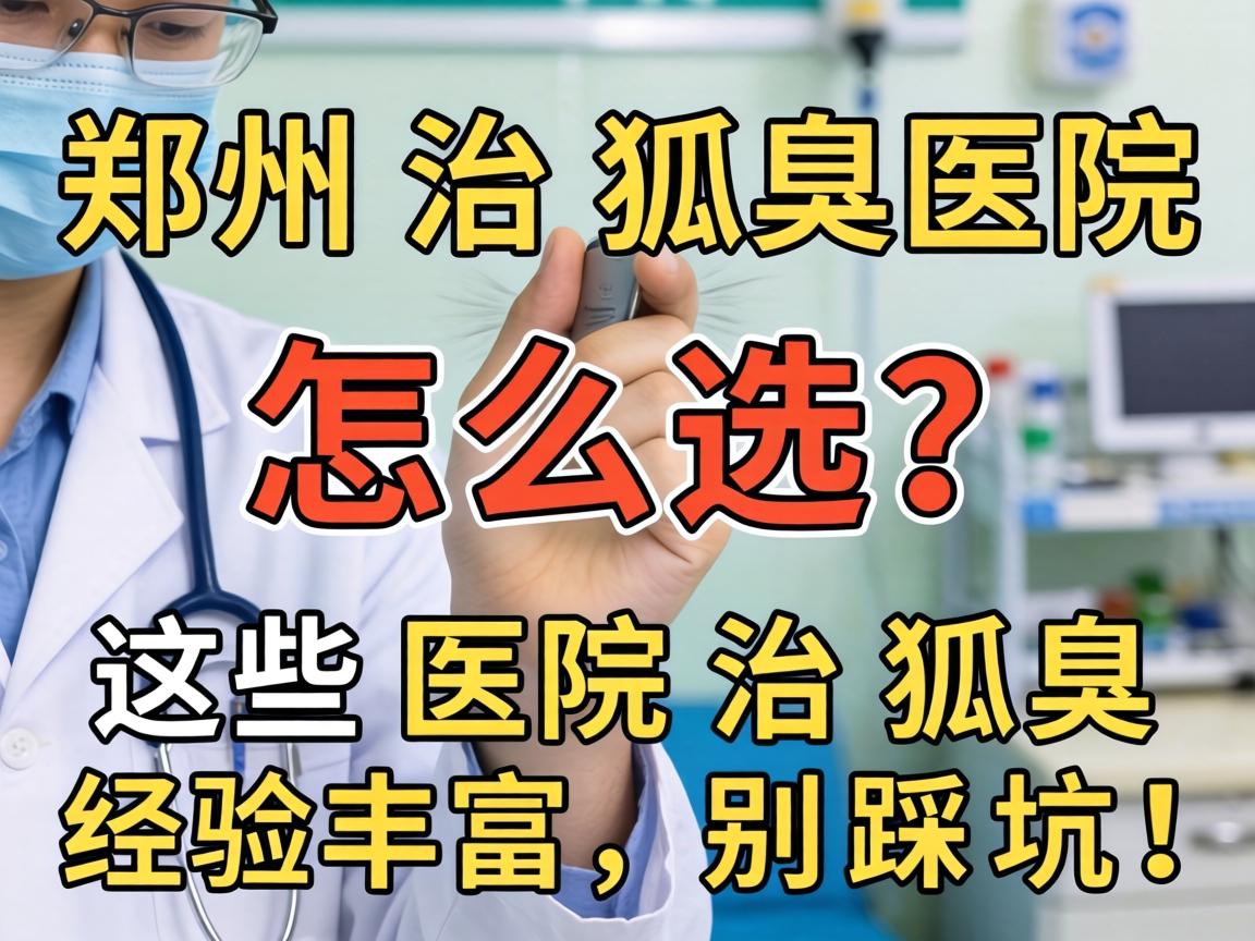 郑州治狐臭医院怎么选？这些医院治狐臭经验丰富，别踩坑！