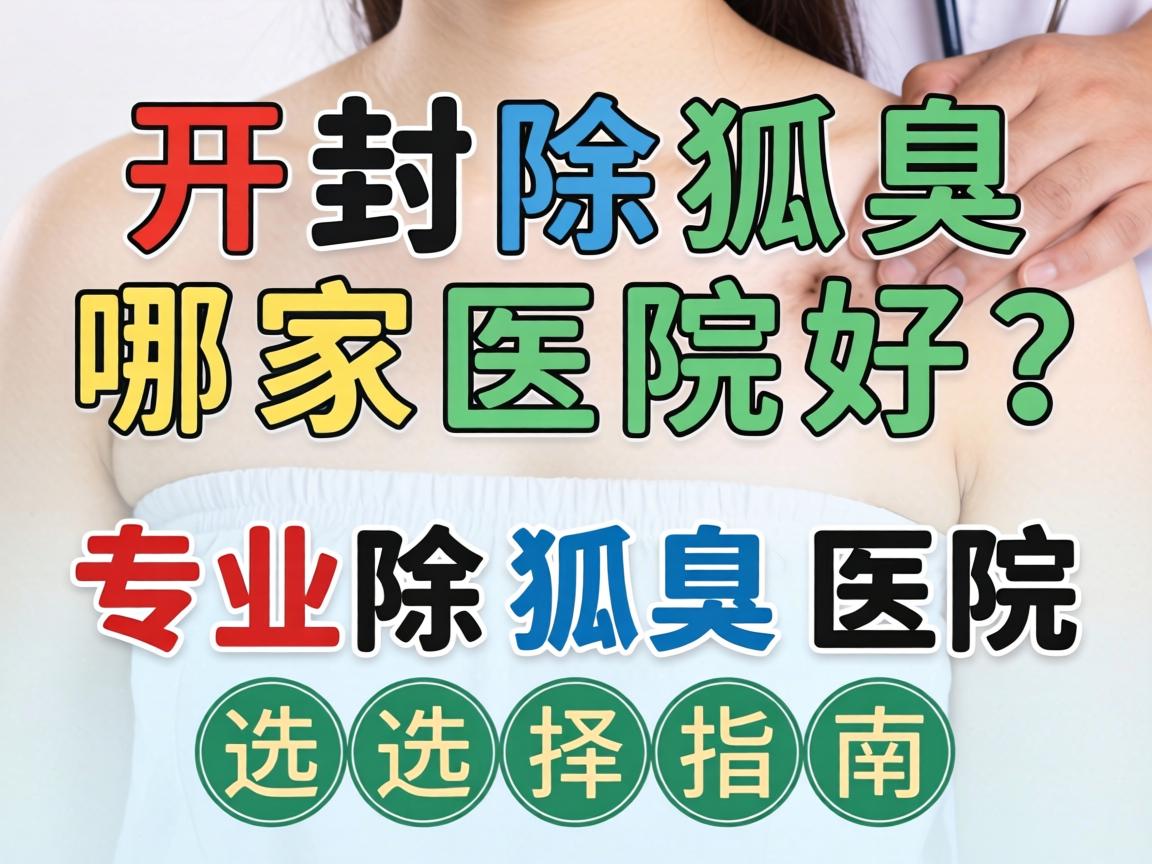 开封除狐臭哪家医院好？专业除狐臭医院选择指南