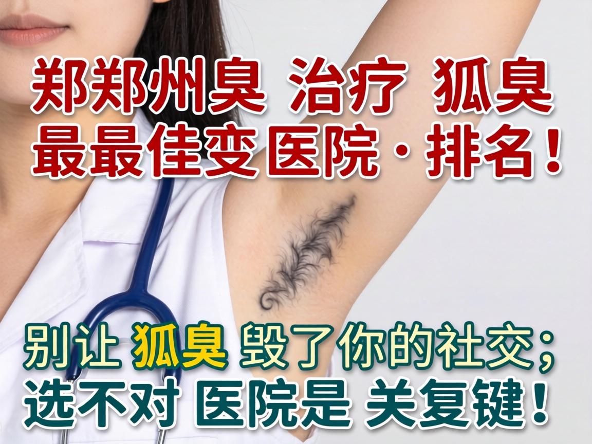 郑州治疗狐臭最佳医院排名,别让狐臭毁了你的社交,选对医院是关键! 郑州治疗狐臭最佳医院排名,别让狐臭毁了你的社交,选对医院是关键!