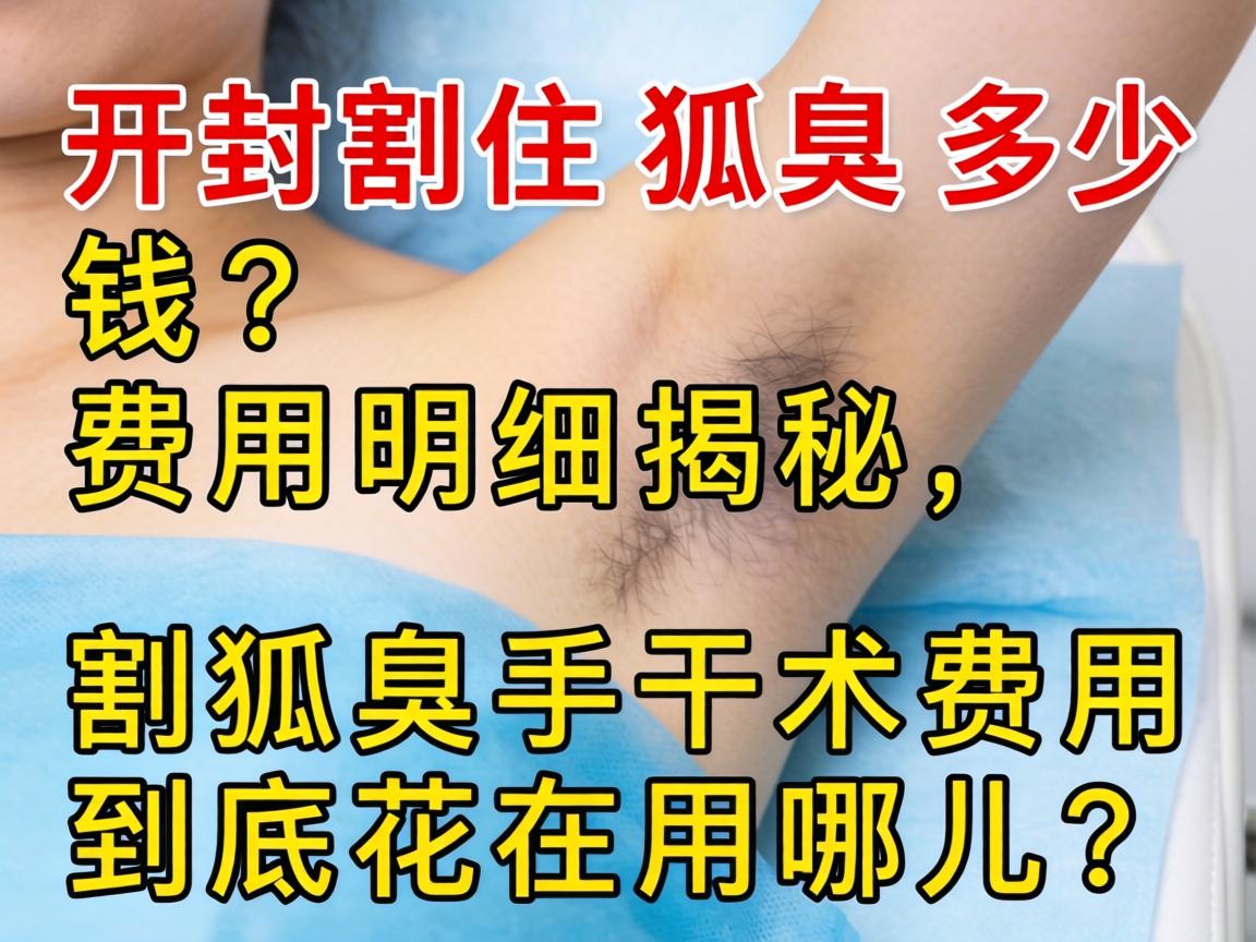 开封割狐臭多少钱?费用明细揭秘,割狐臭手术费用到底花在哪儿? 开封割狐臭多少钱?费用明细揭秘,割狐臭手术费用到底花在哪儿?