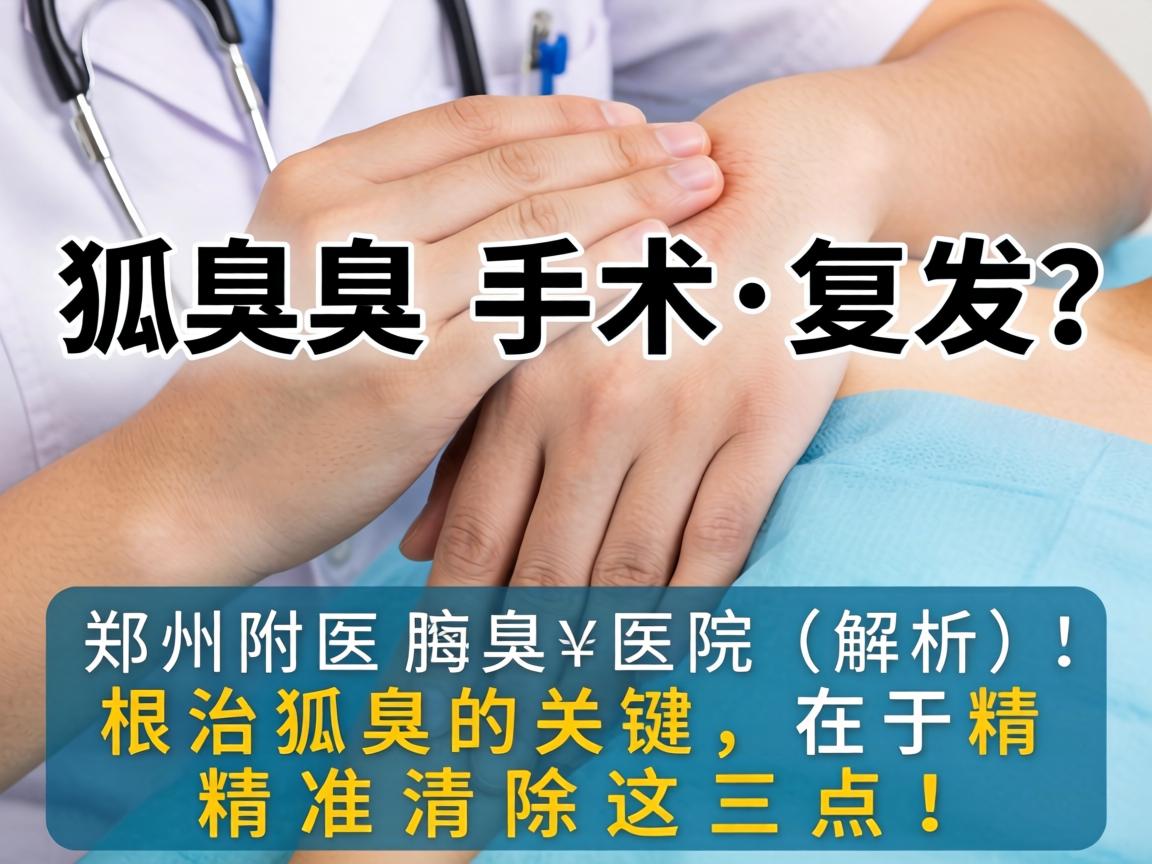 狐臭手术复发?郑州附医腋臭医院解析,根治狐臭的关键,在于精准清除这三点! 狐臭手术复发?郑州附医腋臭医院解析,根治狐臭的关键,在于精准清除这三点!