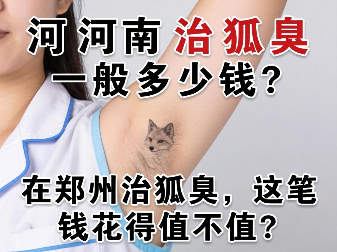 河南治狐臭一般多少钱?在郑州治狐臭,这笔钱花得值不值? 河南治狐臭一般多少钱?在郑州治狐臭,这笔钱花得值不值?