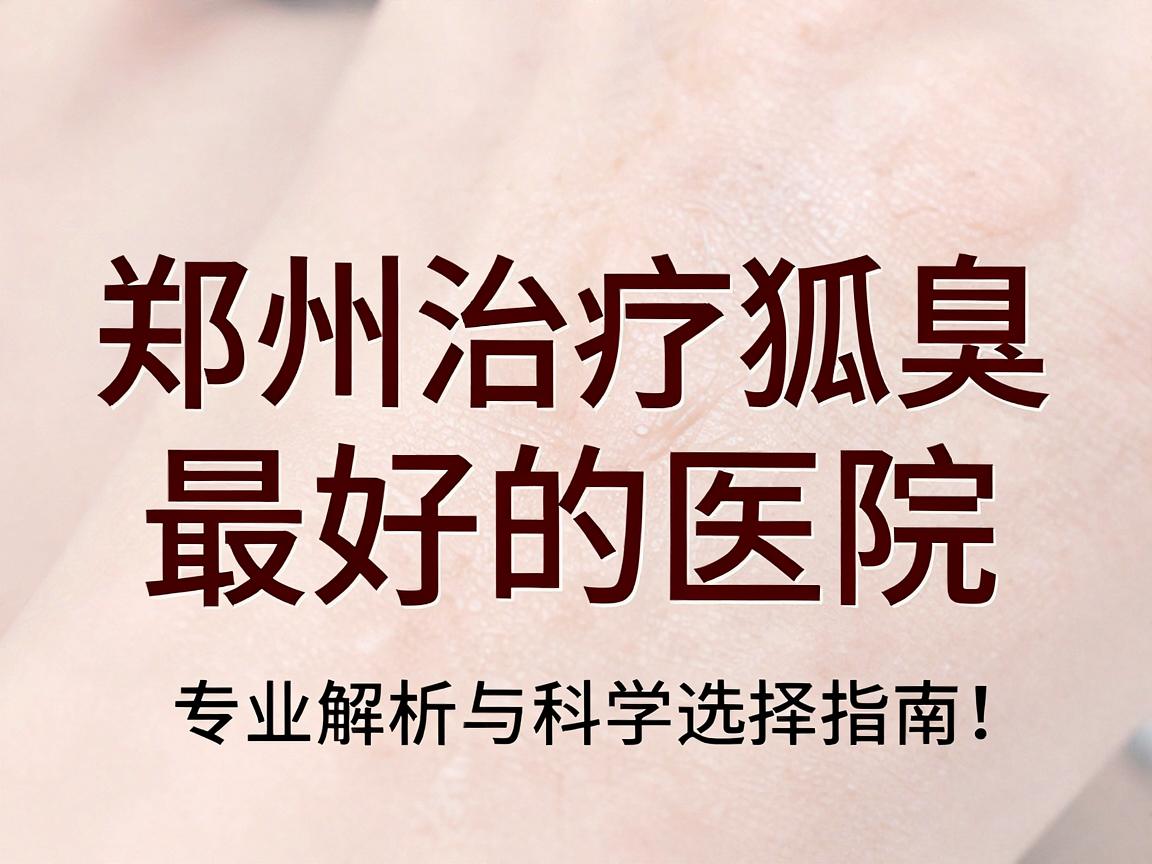 郑州治疗狐臭最好的医院,专业解析与科学选择指南,告别腋臭困扰 郑州治疗狐臭最好的医院,专业解析与科学选择指南,告别腋臭困扰