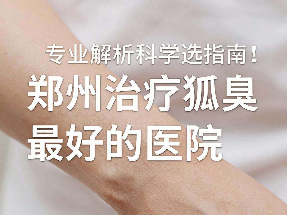 郑州治疗狐臭最好的医院,专业解析与科学选择指南,告别腋臭困扰 郑州治疗狐臭最好的医院,专业解析与科学选择指南,告别腋臭困扰