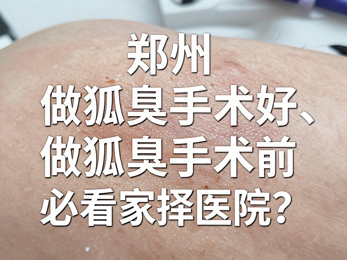 郑州做狐臭手术哪家医院好?做狐臭手术前必看的医院选择指南 郑州做狐臭手术哪家医院好?做狐臭手术前必看的医院选择指南