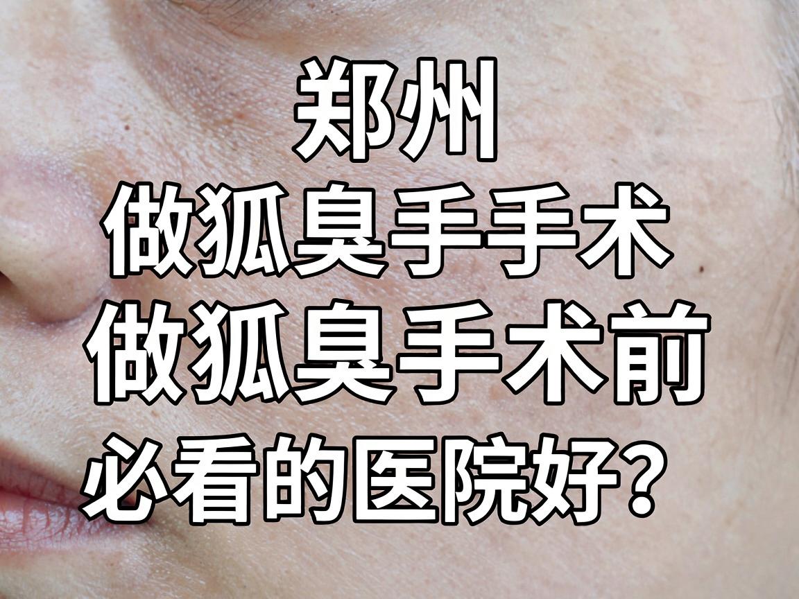 郑州做狐臭手术哪家医院好?做狐臭手术前必看的医院选择指南 郑州做狐臭手术哪家医院好?做狐臭手术前必看的医院选择指南