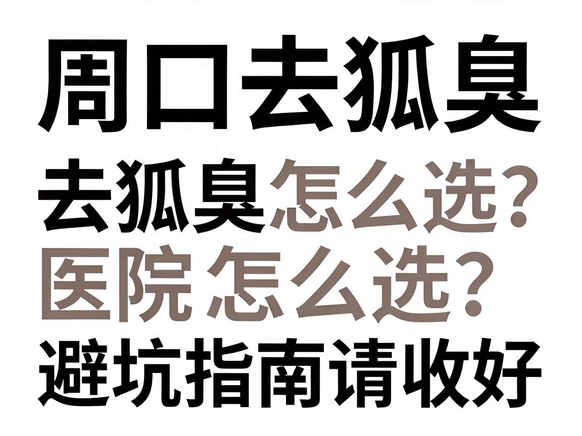 周口去狐臭,专业去狐臭医院怎么选?这篇避坑指南请收好 周口去狐臭,专业去狐臭医院怎么选?这篇避坑指南请收好