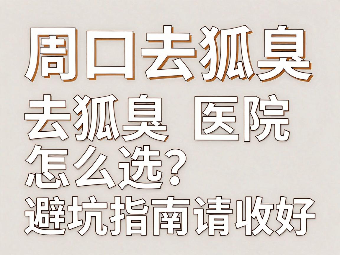 周口去狐臭,专业去狐臭医院怎么选?这篇避坑指南请收好 周口去狐臭,专业去狐臭医院怎么选?这篇避坑指南请收好