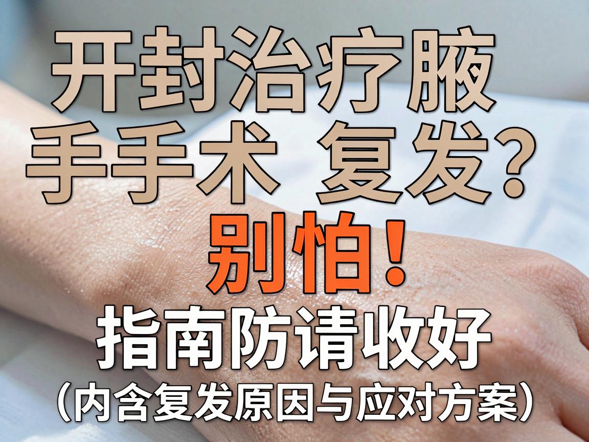 开封治疗腋臭手术复发?别怕!这份防复发指南请收好(内含复发原因与应对方案) 开封治疗腋臭手术复发?别怕!这份防复发指南请收好(内含复发原因与应对方案)