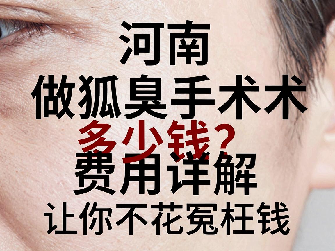 河南做狐臭手术多少钱?费用详解让你不花冤枉钱 河南做狐臭手术多少钱?费用详解让你不花冤枉钱