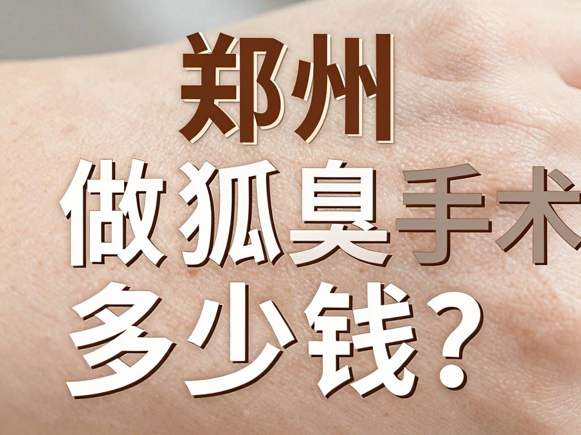 郑州做狐臭手术多少钱?揭秘狐臭治疗费用背后的真实逻辑 郑州做狐臭手术多少钱?揭秘狐臭治疗费用背后的真实逻辑