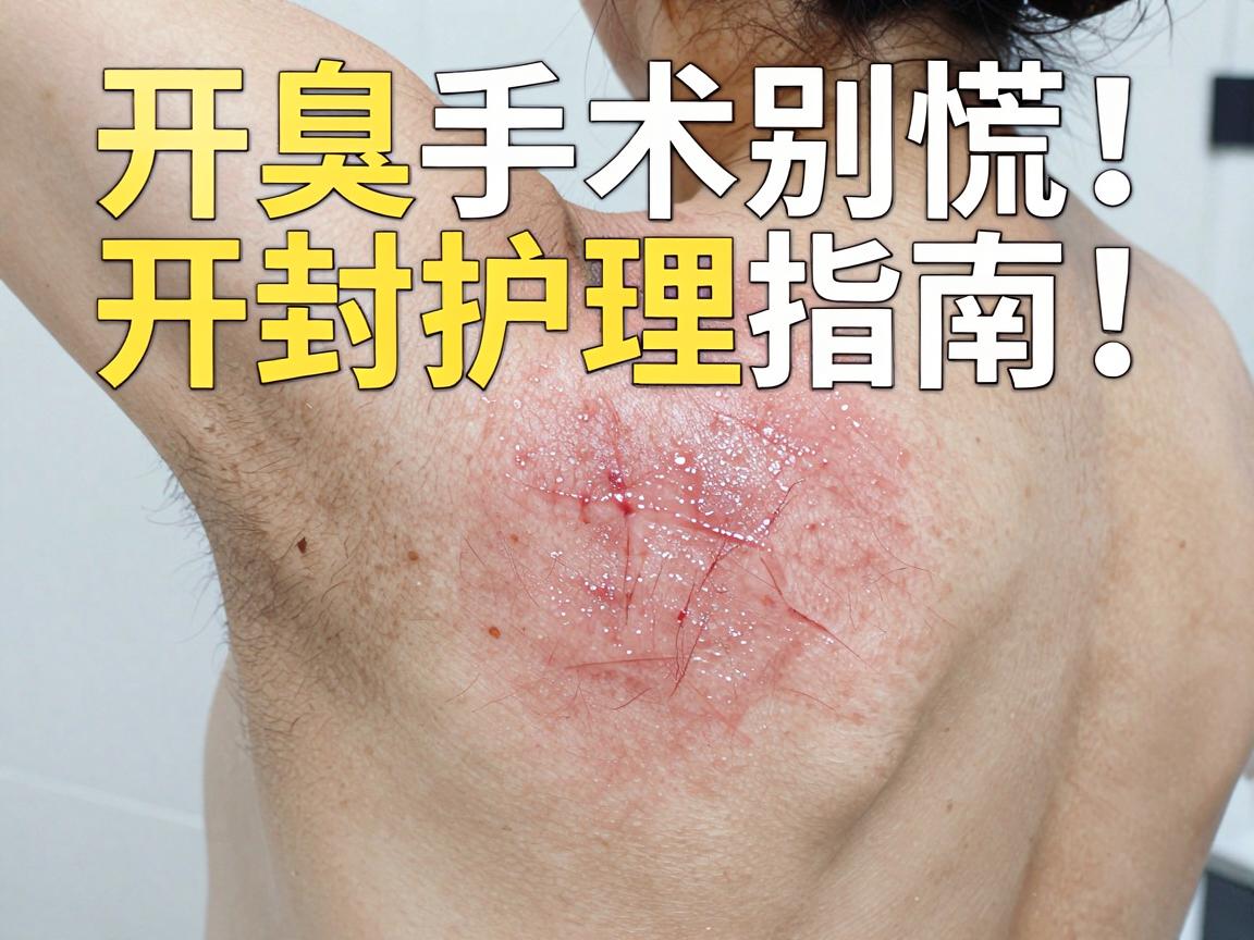 腋臭手术开封后别慌！这份开封护理指南，帮你避开术后开封后70%的坑