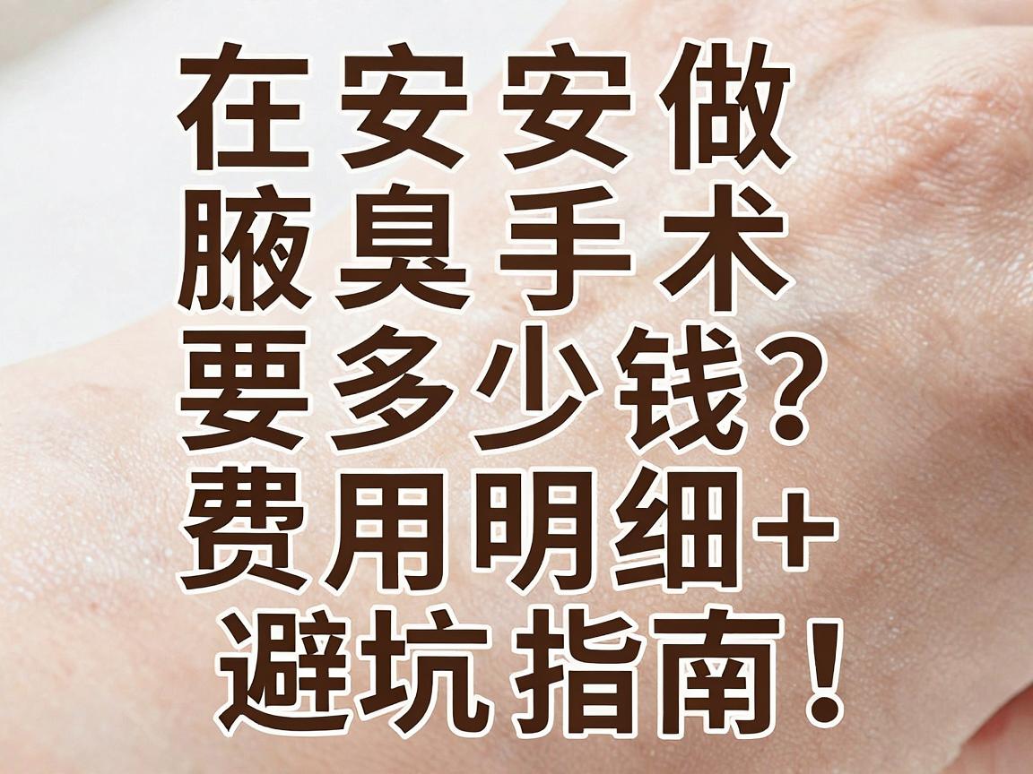 在安阳做腋臭手术要多少钱?费用明细+避坑指南,一文讲透! 在安阳做腋臭手术要多少钱?费用明细+避坑指南,一文讲透!