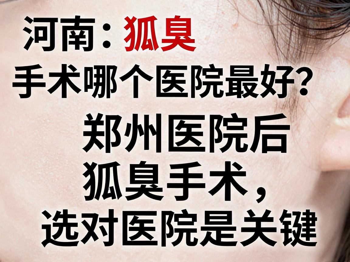 河南狐臭手术哪个医院最好?对比5家郑州医院后,狐臭手术选对医院是关键 河南狐臭手术哪个医院最好?对比5家郑州医院后,狐臭手术选对医院是关键