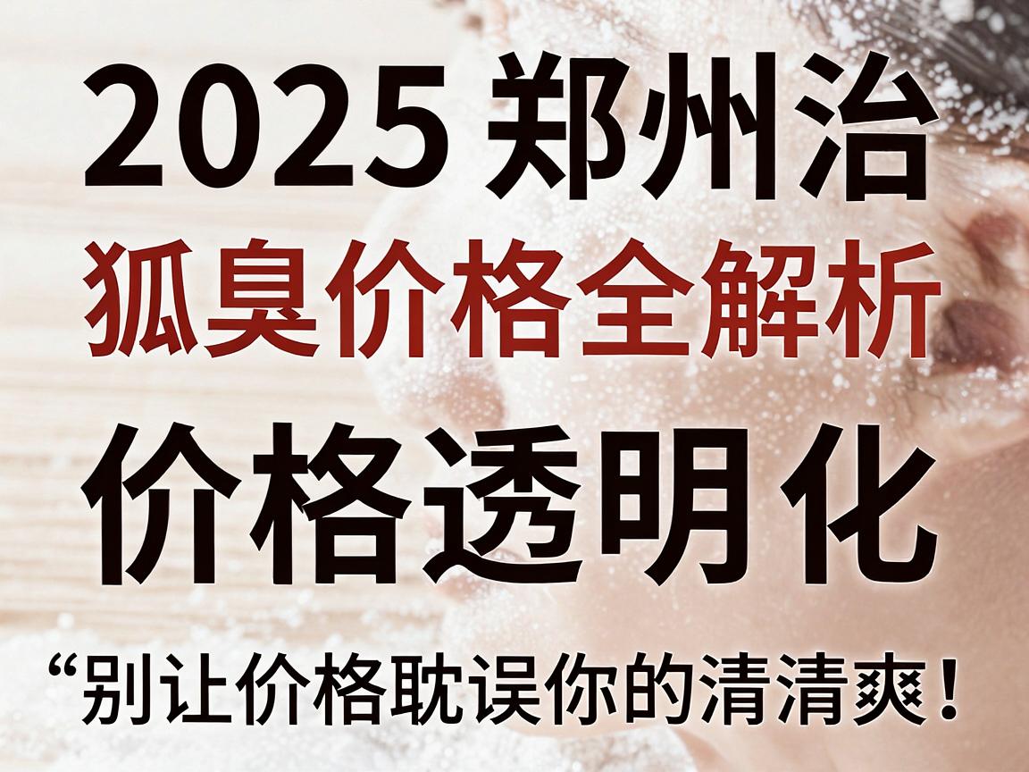 2025郑州治狐臭价格全解析,价格透明化,别让价格耽误你的清爽! 2025郑州治狐臭价格全解析,价格透明化,别让价格耽误你的清爽!