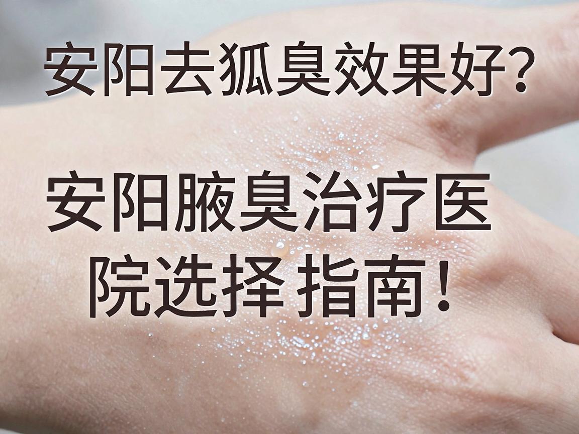 安阳去狐臭效果好?安阳腋臭治疗医院选择指南,从根源解决问题 安阳去狐臭效果好?安阳腋臭治疗医院选择指南,从根源解决问题