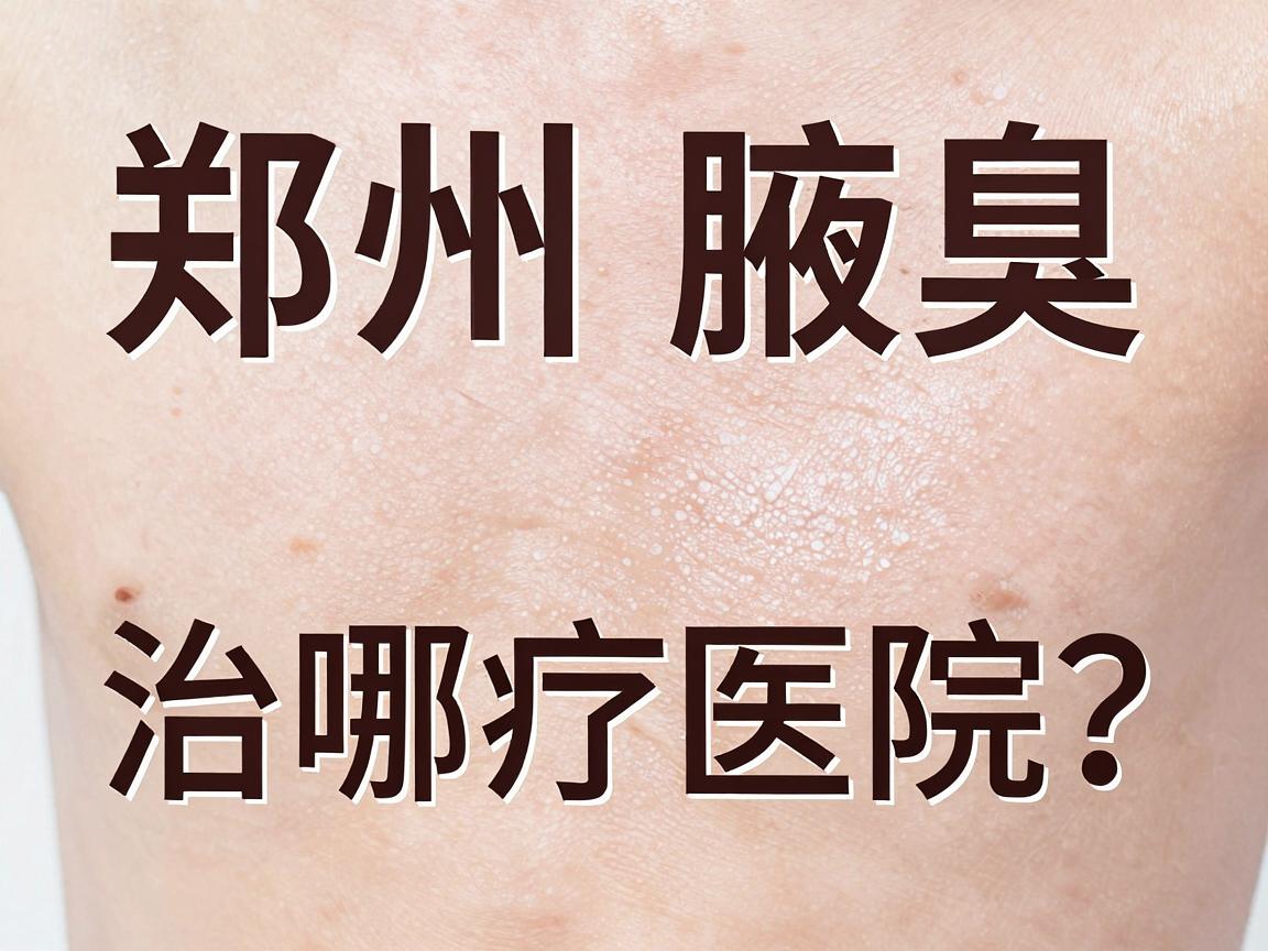 郑州腋臭治疗哪家医院好？专业解读郑州腋臭治疗医院的选择要点