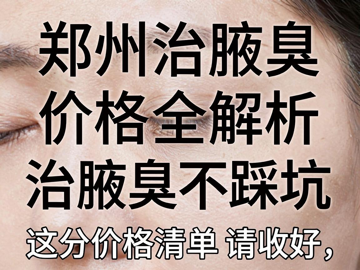 郑州治腋臭价格全解析,治腋臭不踩坑,这份价格清单请收好 郑州治腋臭价格全解析,治腋臭不踩坑,这份价格清单请收好